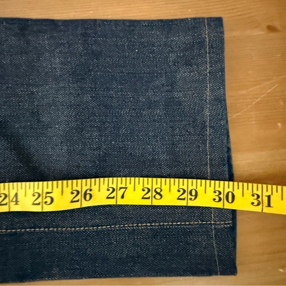 Taylor Stitch Blue Button Fly Dark Wash Slim Jeans - Like New Size W30 x L30 - Picture 7 of 7